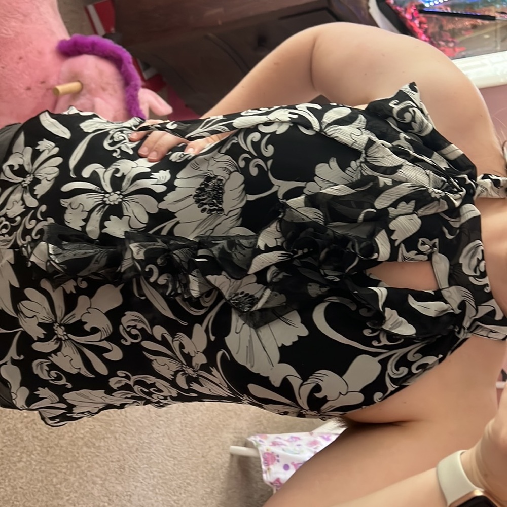 Black and White Blouse WHBM